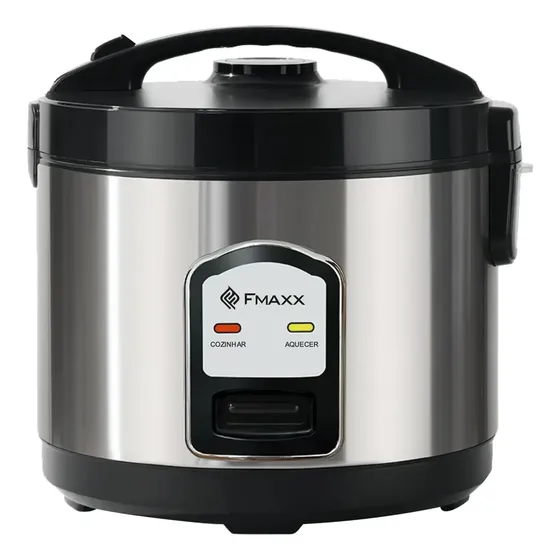 Panela Arroz Eletrica Fmaxx 10 Xicaras 1.8l 700w Prateado 60hz