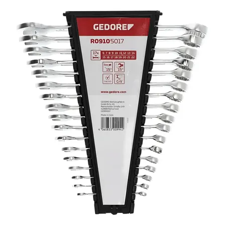 Jogo Chave Combinada 17 Pecas 6a22mm Gedore Red R09105017