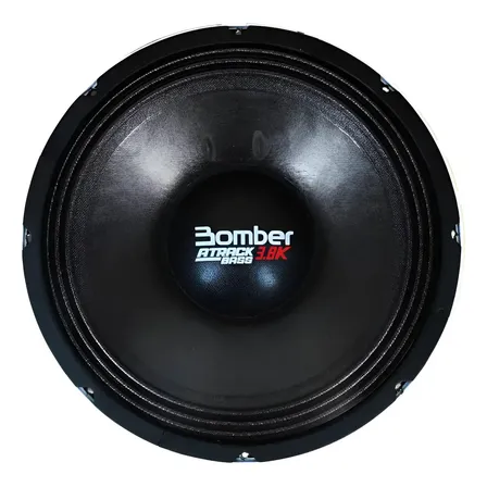 Woofer 15 Pol Bomber Atrack Bass 3.8k Alto Falante 1900w Rms Preto