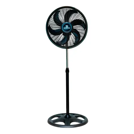 Ventilador de Coluna Eletro Top 50 cm Preto, com 6 Pás e Altura Ajustável