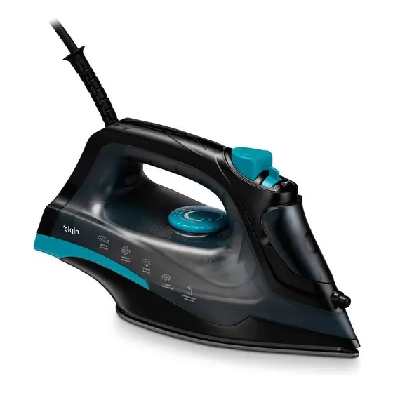 Ferro A Vapor Power Pass 270ml Antiaderente Elgin Preto 127v