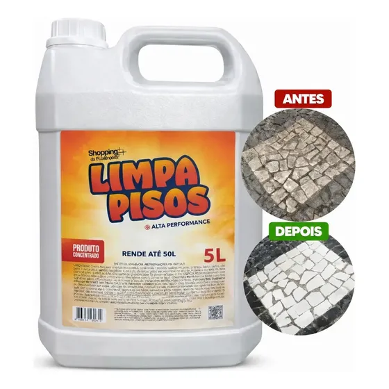 Limpa Piso E Chão Encardido: Cerâmicas, Rejuntes, Azulejos E Pedras Concentrado, Versátil, Limpeza Profunda Sem Esforço Shopping Da Ecolimpeza 5 Litros Lavanda