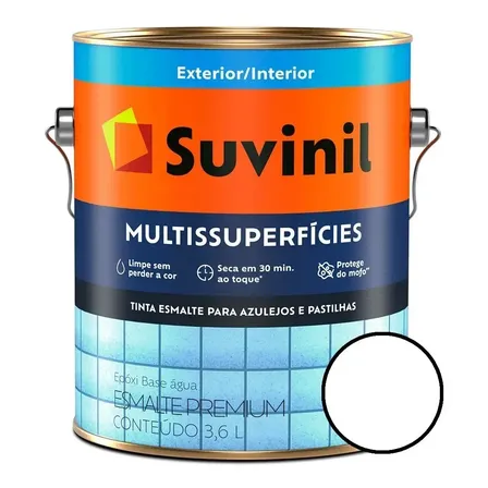 Tinta Esmalte Suvinil Multisuperfície 3,6l Branco Acetinado Antimofo