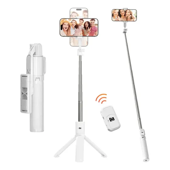 Tripé Para Celular e Câmera Inova com Controle Remoto Bluetooth e Rotação 360°