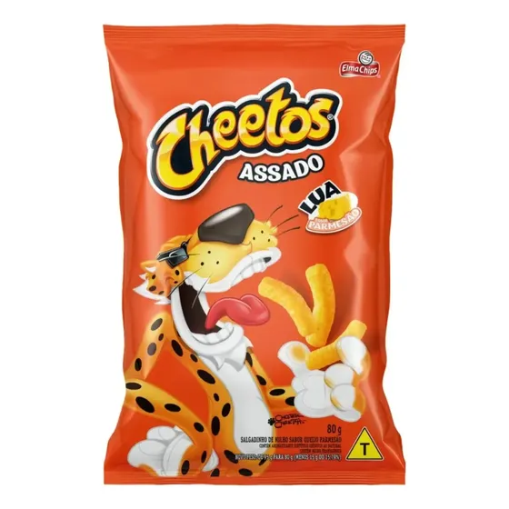 Salgadinho Cheetos Lua Queijo Parmesão Elma Chips 80g