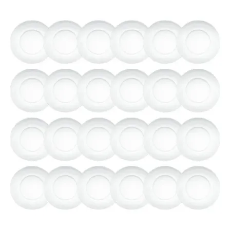 Conjunto Prato Duralex Astral Raso 24pçs Transparente Liso