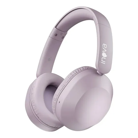 Fone de Ouvido Sem Fio Bluetooth 6.0 Premium ANC Hifi Redução de Ruído Ativo bateria de 50 H de Duração Corrida Regulável Headphone Com Microfone Para iPhone Samsung Motorol Cor Roxo Inova