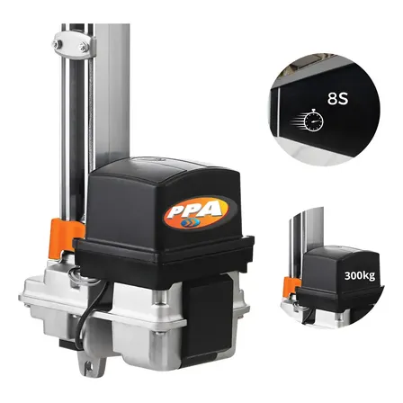 Motor Portão Basculante Ppa Bv Home Legero 300kg 1/4hp 8s Preto