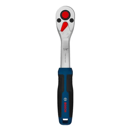 Chave Catraca Bosch 1/4 Prata, Azul E Preto