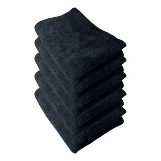 Kit 5 Panos De Microfibra Black 3000gr/m² 60x40cm Napclean Preto