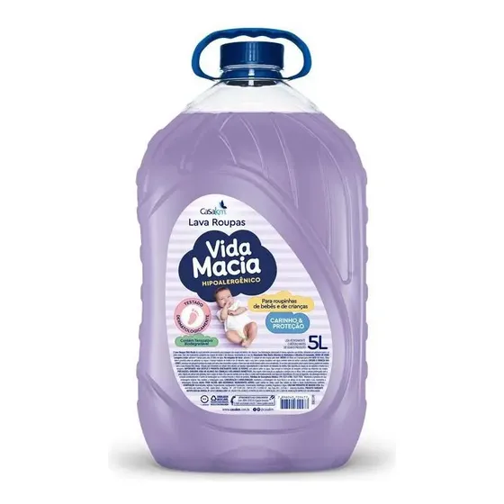 Lava Roupas Liquido Vida Macia 5l