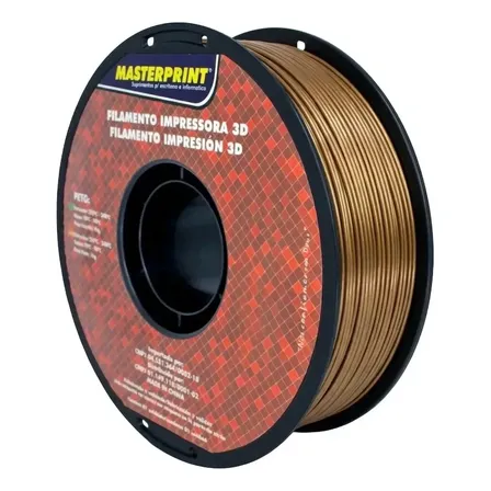 Filamento De Impressora 3d Petg 1,75mm 1kg Masterprint Bronze