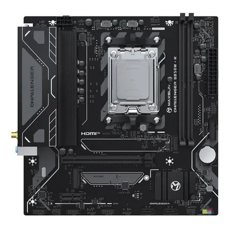 Placa Mãe Maxsun Challenger B850m-k Wifi, B850, Am5, Matx Preto