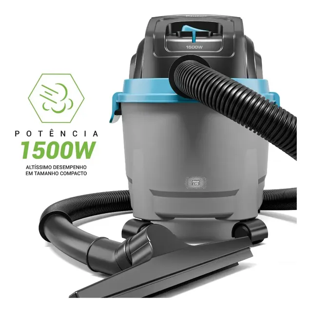 Aspirador De Po Pas08a Cinza Com Azul 220v