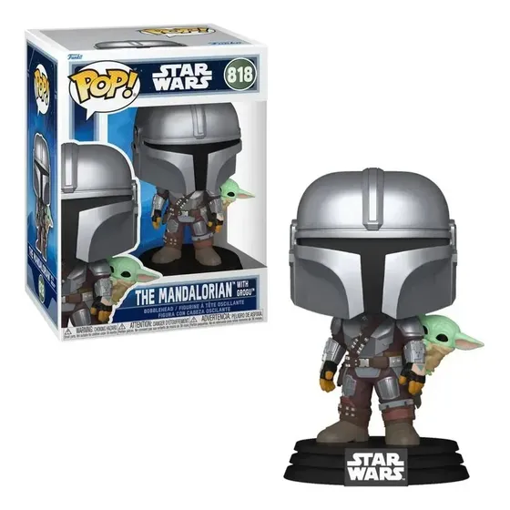 Boneco Funko Pop! Star Wars Mandalorian E Grogu Candide