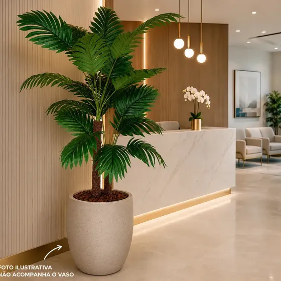 Planta Artificial Palmeira Árvore Toque Real Decoração Árvore Palmeira