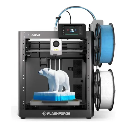 Impressora 3D Flashforge AD5x, impressora 3D multicolorida com I. 110v