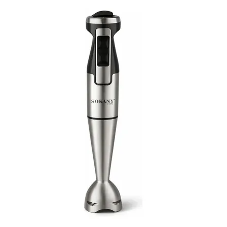 Mixer De Mão Chef D 1000w Inox Prateado, 2 Velocidades Para Sopas E Vitaminas 127v