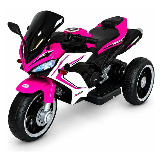 Moto Elétrica Infantil Unitoys Hyper Speed Rosa, para Crianças com 2 a 5 Anos