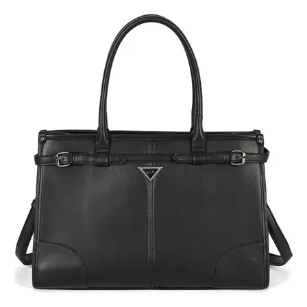 Bolsa Passeio Feminina Alça Gash Pu Bs72949ga Preto Lisa Metal