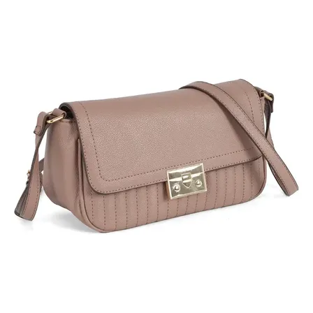 Bolsa Feminina Transversal Passeio Gash Pu Bs72942 Fendi Lisa Metal