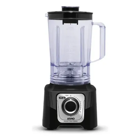 Liquidificador Arno Power Max de 3.1 L e 2200W com 15 Velocidades Preto