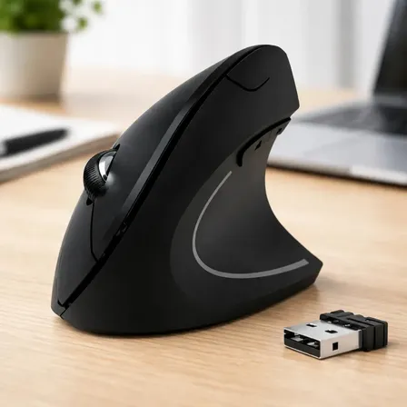 Mouse Vertical Ergonômico Sem Fio para Prevenir Tendinite e Dores com Bluetooth