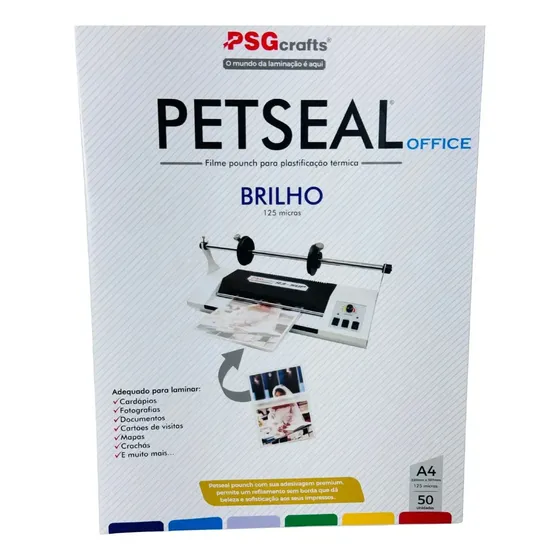 Petseal A4 (220 X 307 X 0,05mm) Cx C/ 50 Pcs