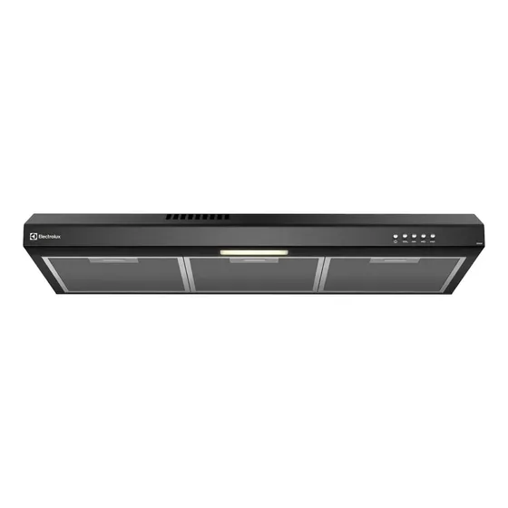 Depurador De Ar Electrolux 80cm Preto Luz Led (de8sb) Preto