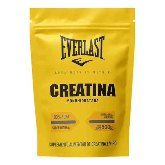 Creatina Monohidratada 500g 100% Pura - Everlast