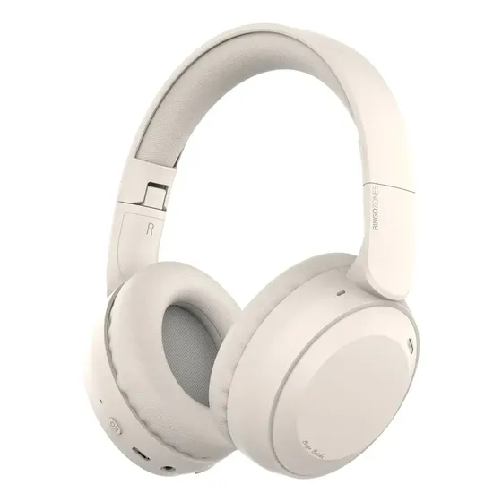 Fone de Ouvido Gamer Mtetubl HXZ-B39 Over-ear Bege com Bluetooth e Microfone