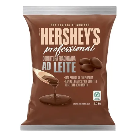 Cobertura Fracionada Em Moedas Ao Leite Hersheys 2,01kg