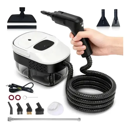 Limpador A Vapor Portátil 1600ml 9 Em 1 Alta Pressão Cor Branco