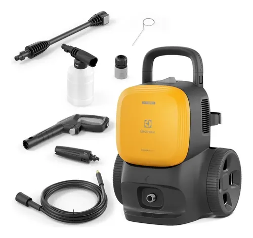 Lavadora De Alta Pressão Powerwash 1400w 1800psi Electrolux Preto Com Amarelo