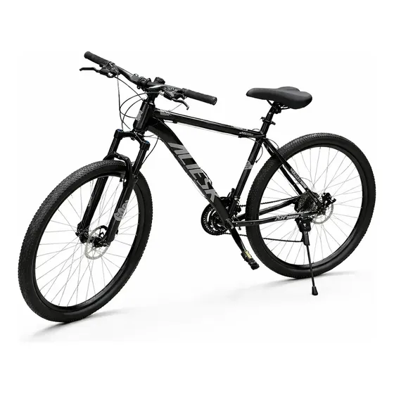 Eps-5173 Bicicleta Aro 29 Epsilon Freio A Disco Mecânico Roda Alumínio Alta Performance Moderna Preto Com Cinza