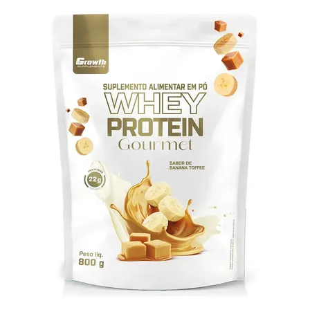 Whey Protein Gourmet 800g Growth Supplements - Banana Toffee Banana Toffee