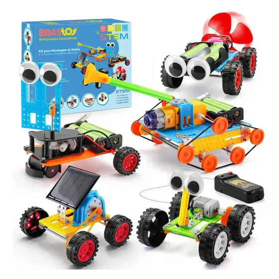 Brastoy Construção De Robôs Científicos 5 Em 1 Kit 5 Kit De Construçãogrande magnetico infantil