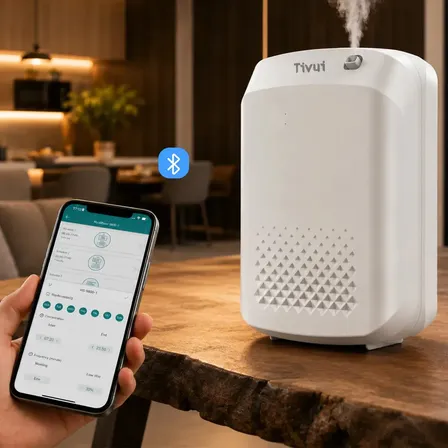 Aromatizador Profissional Cobertura 3000 Sq Ft Máquina Difusor Oleo Essencial Eletrico Controle Remoto Bluetooth Cobertura Para Hotel Loja Academia Capacidade 400ml 127/220v Bivolt Branco