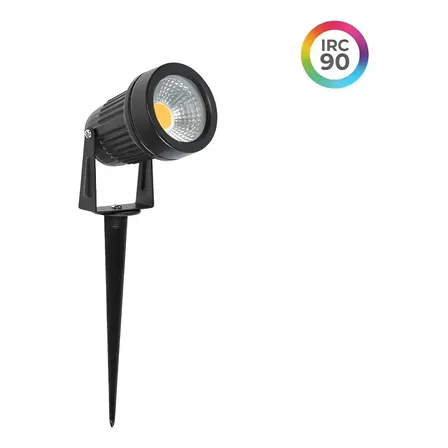 Espeto Jardim Led Nordecor 80019 7w 2700k Irc90 Alumínio Preto Branco Quente 2700k 127/220v