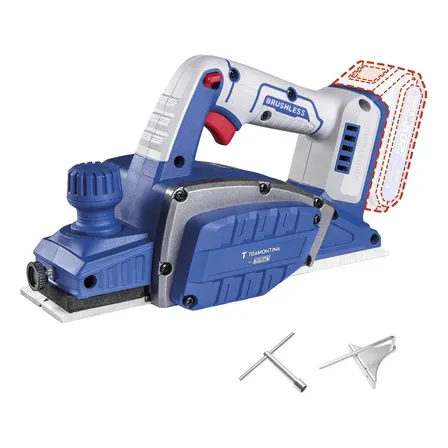 Plaina 20v 14000rpm Tramontina By Total - Sem Bateria/carreg Azul-escuro 20v