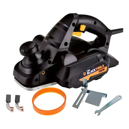 Plaina Elétrica Manual Profissional 780w 16500rpm Cor Preto