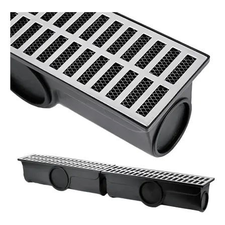 Grelha Ralo 15x100 Linear Pluvial Alumínio Tela Anti Inseto