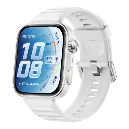 Smartwatch Huawei Watch Fit 5 Pro Tela Fullview Amoled De 1,92 Vidro De Safira Mini Treino Bateria Com Até 10 Dias 64 Gb Gerenciamento Da Saúde Ecg Compatível Com Ios E Android Branco