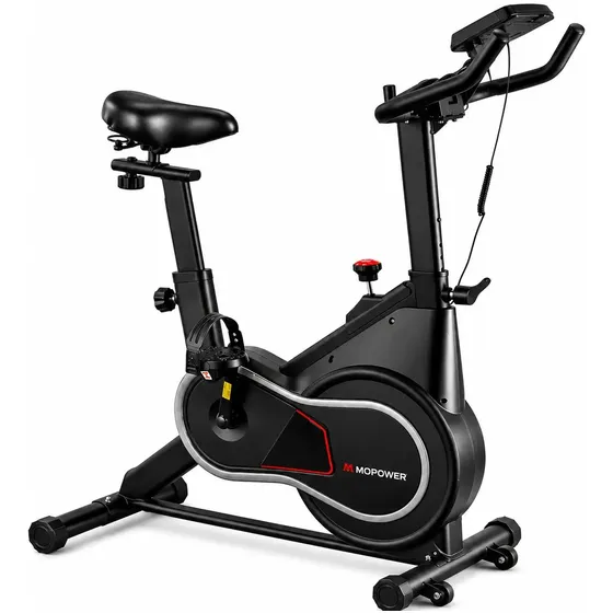 Bicicleta Ergométrica Spinning Mopower Indoor Pro 20kg Preto