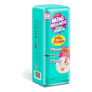 Geladeira de Brinquedo Zuru Mini Brands Azul-Turquesa com Luz