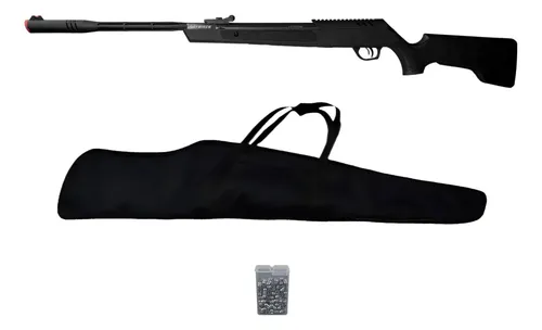 Carabina Pressão Dark Eagle 5.5 Gr 80kg Artemis+ Capa+chumbo Preto 5.5 Mm