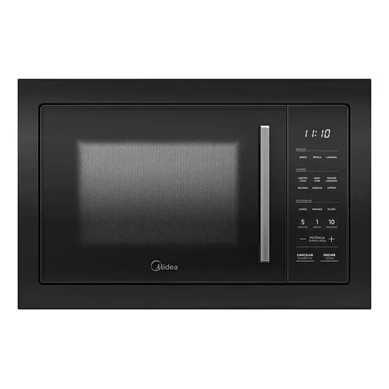 Micro-ondas De Embutir 35l Touch Preto Midea