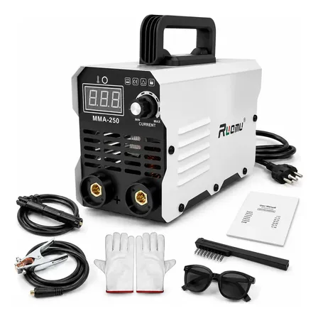 Máquina De Solda Inversora Portátil Mma 250a Sem Gás Cinza 220v