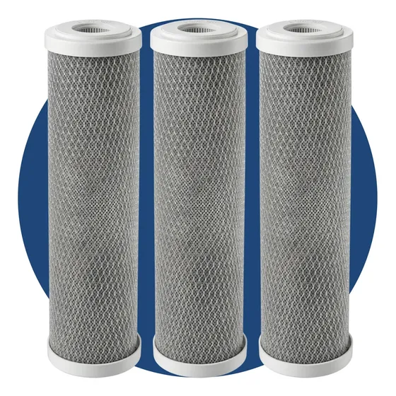 Kit Refil Filtro 9 3/4 Carbon Block Pou Carvão Ativado