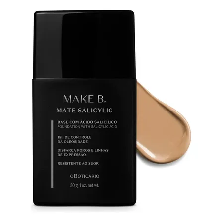 O Boticário Make B. Salicylic Base Líquida Mate 190q 30g
